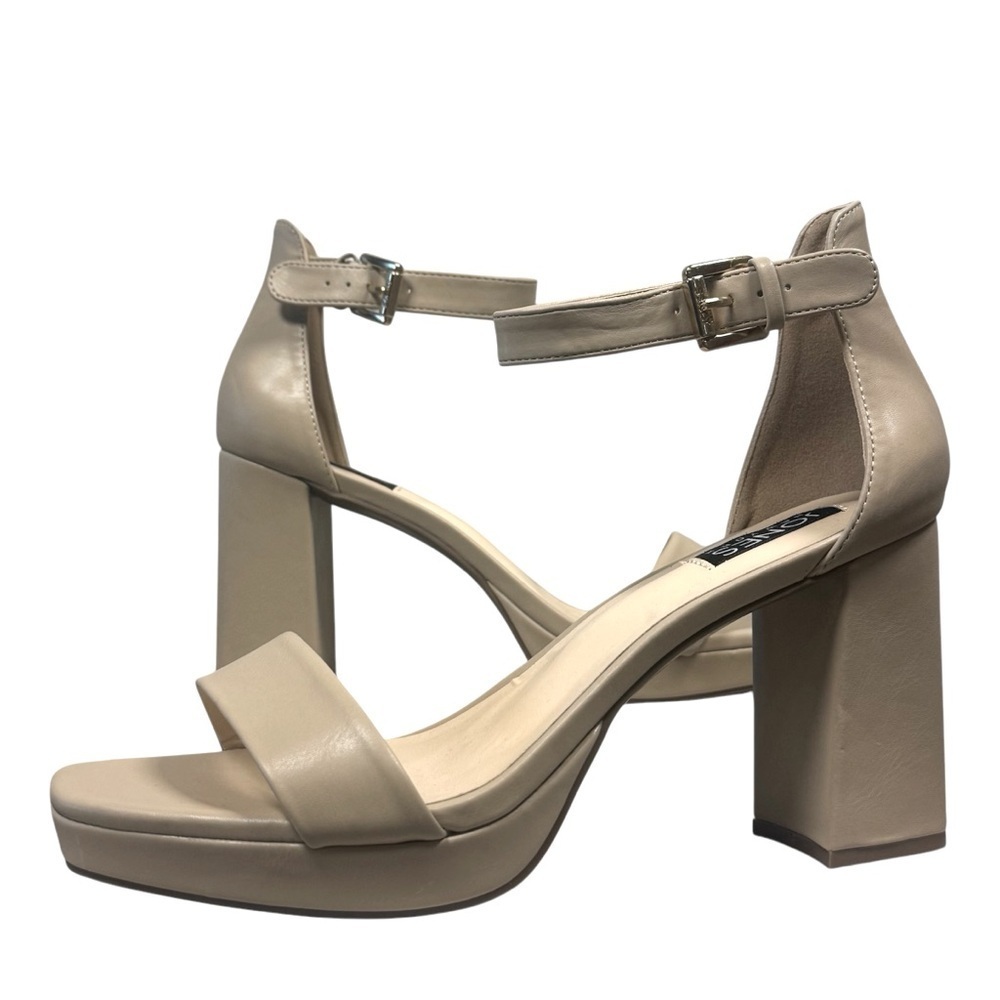 Jones New York Women's Toren Platform Dress Sandals, size 9.5, NWOT, nude color